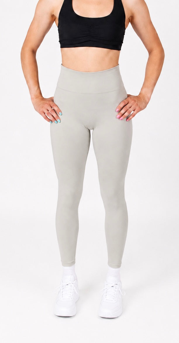 222 Sculpt Seamless High-Waist Leggings – Light Grey