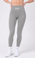 11:11 Light Grey Seamless High-Waisted Gym Leggings
