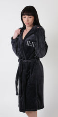 Personalised 11:11 Dressing Gown - Charcoal Grey
