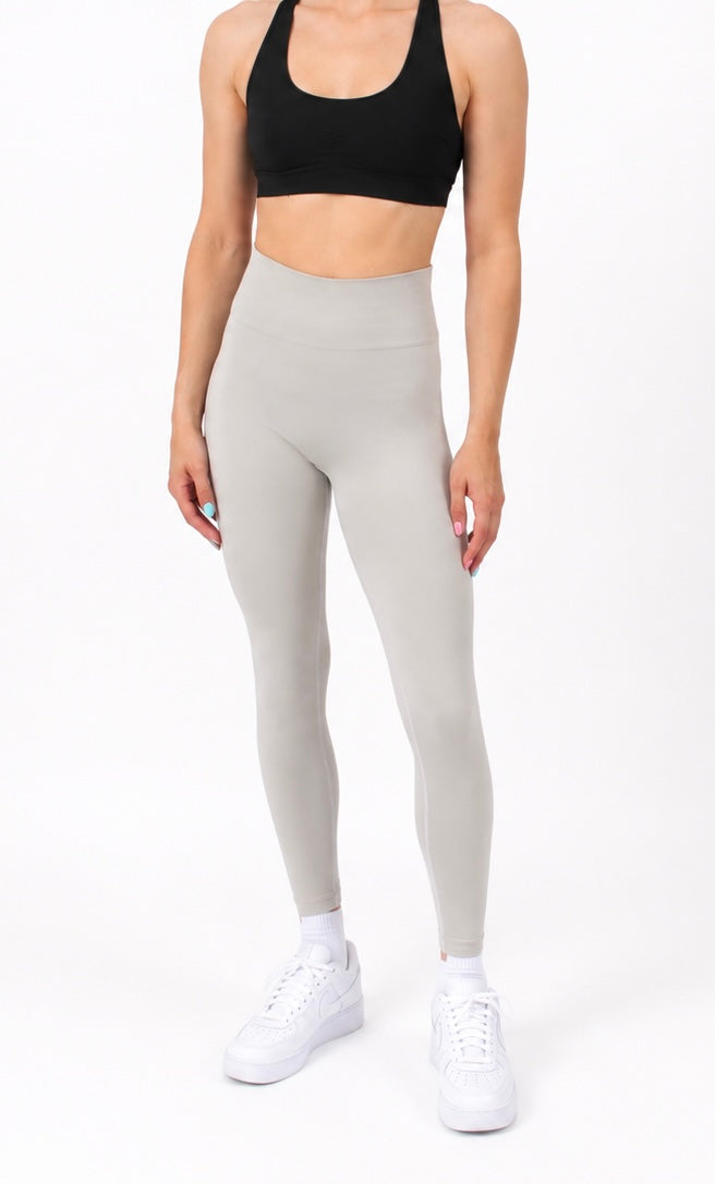 222 Sculpt Seamless High-Waist Leggings – Light Grey